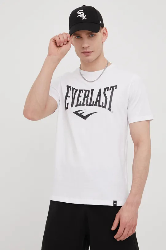 biały Everlast t-shirt bawełniany