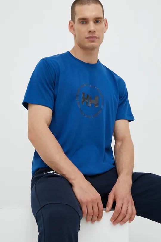 niebieski Helly Hansen t-shirt Męski