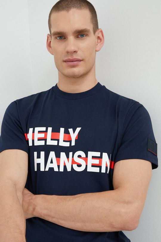 námořnická modř Bavlněné tričko Helly Hansen