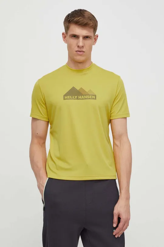Αθλητικό μπλουζάκι Helly Hansen κίτρινο