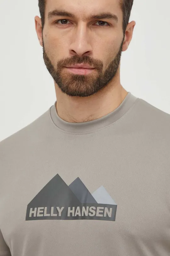 szary Helly Hansen t-shirt sportowy