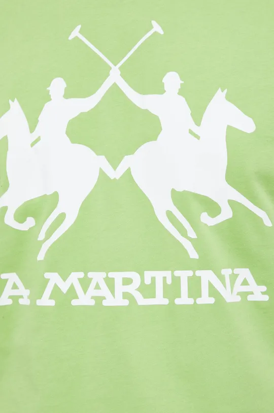 zelena Bombažen t-shirt La Martina