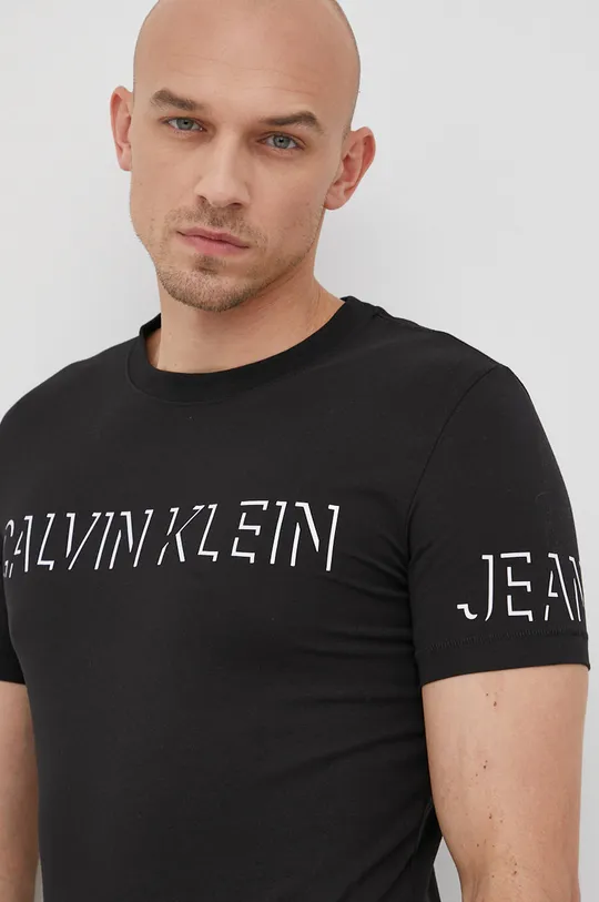 čierna Tričko Calvin Klein Jeans