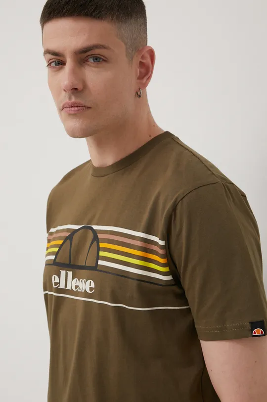 zielony Ellesse t-shirt bawełniany