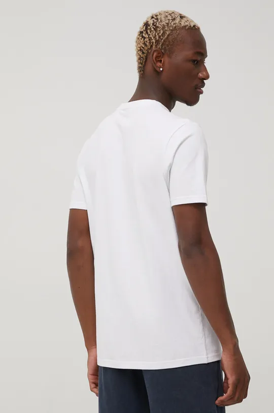 Βαμβακερό μπλουζάκι Ellesse λευκό