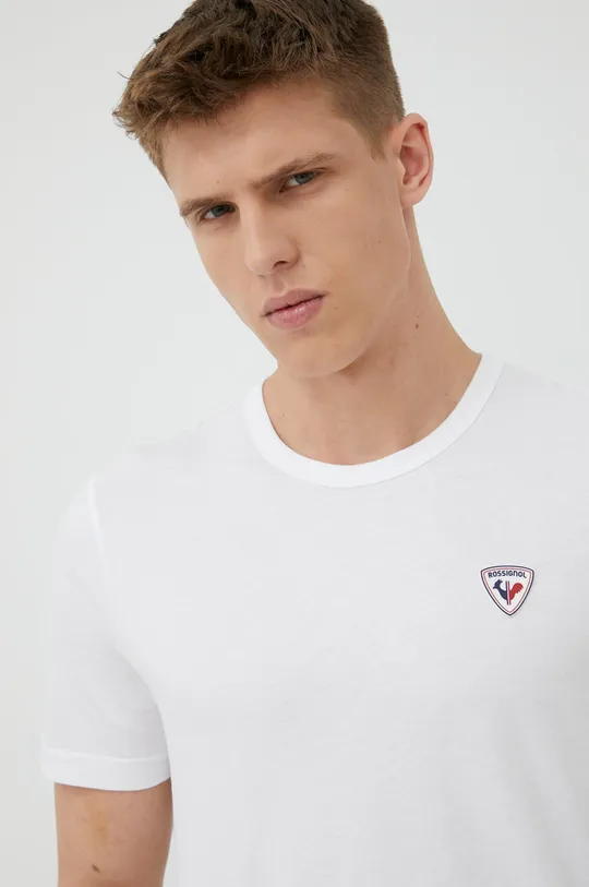 λευκό Βαμβακερό μπλουζάκι Rossignol