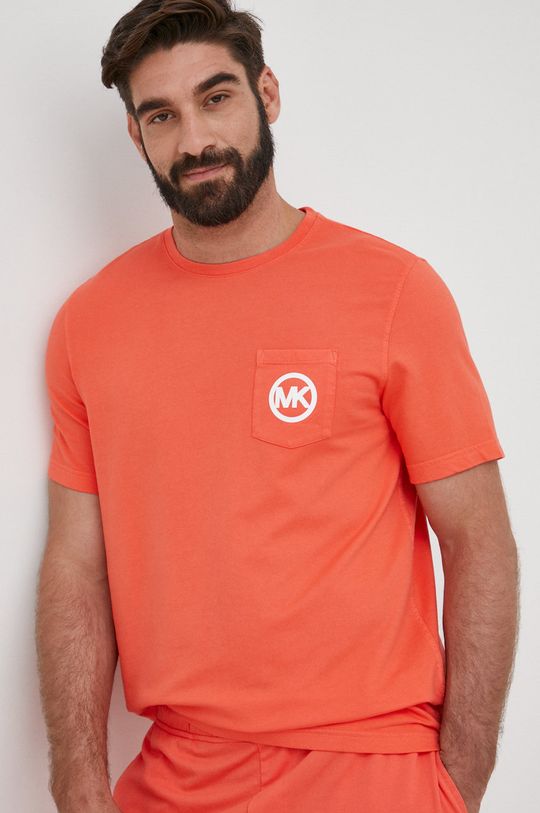 Michael Kors t-shirt bawełniany 6S26C11101 pomarańczowy