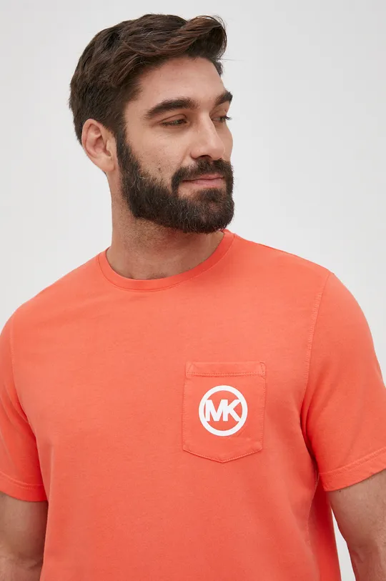 pomarańczowy Michael Kors t-shirt bawełniany 6S26C11101