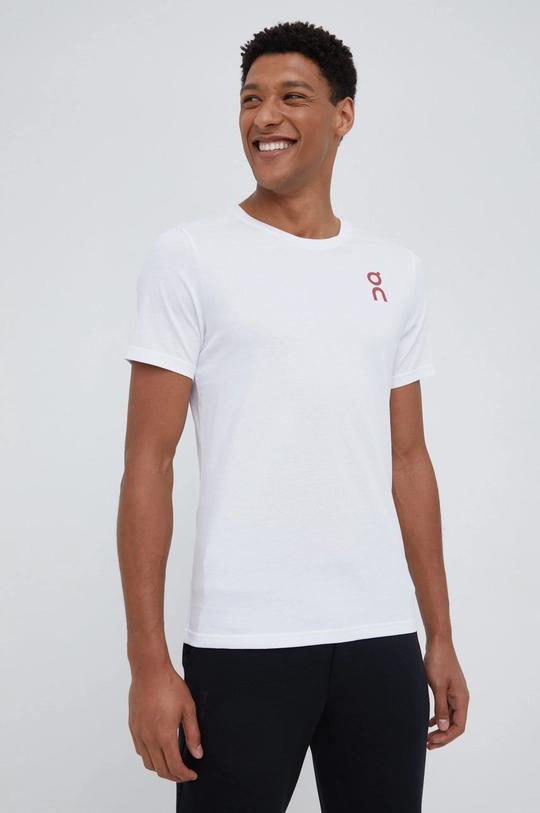 fehér On-running t-shirt Graphic-t