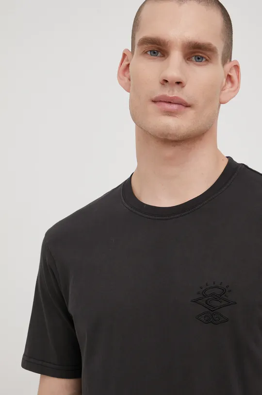 Rip Curl t-shirt bawełniany czarny