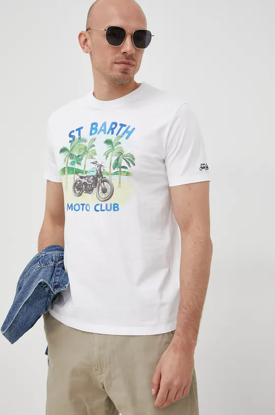 Βαμβακερό μπλουζάκι MC2 Saint Barth πολύχρωμο