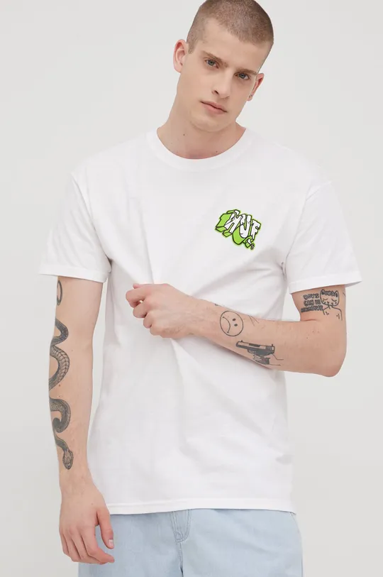 HUF t-shirt bawełniany 100 % Bawełna