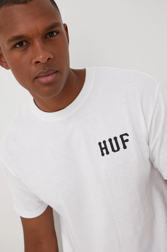 bela Bombažen t-shirt HUF