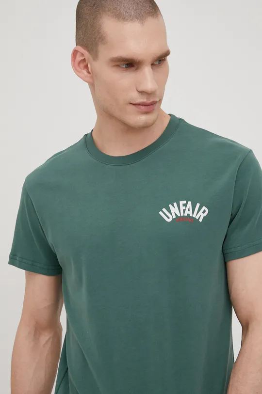 zelena Unfair Athletics bombažna majica Moški