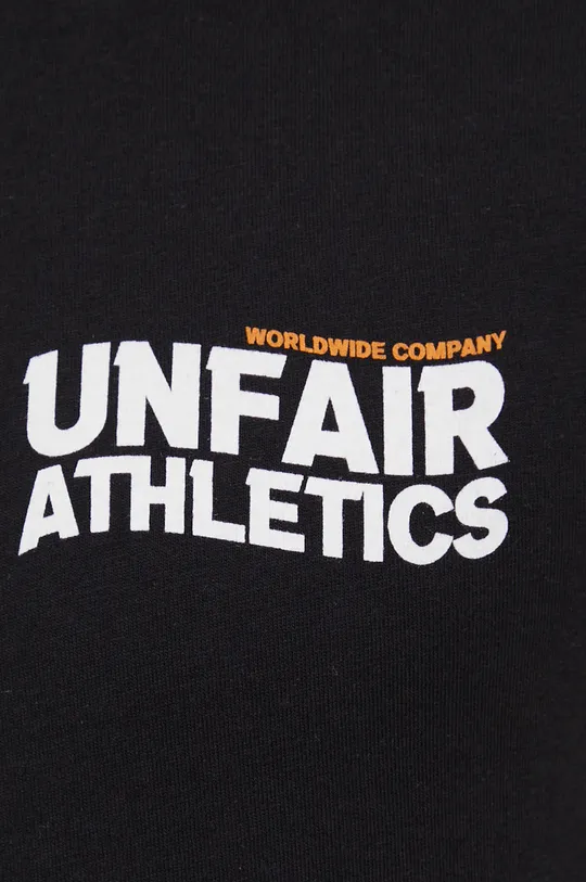 μαύρο Βαμβακερό μπλουζάκι Unfair Athletics