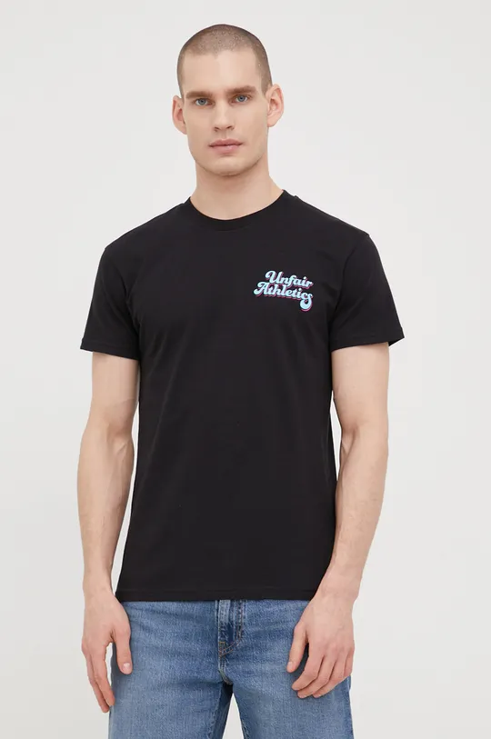 Βαμβακερό μπλουζάκι Unfair Athletics μαύρο