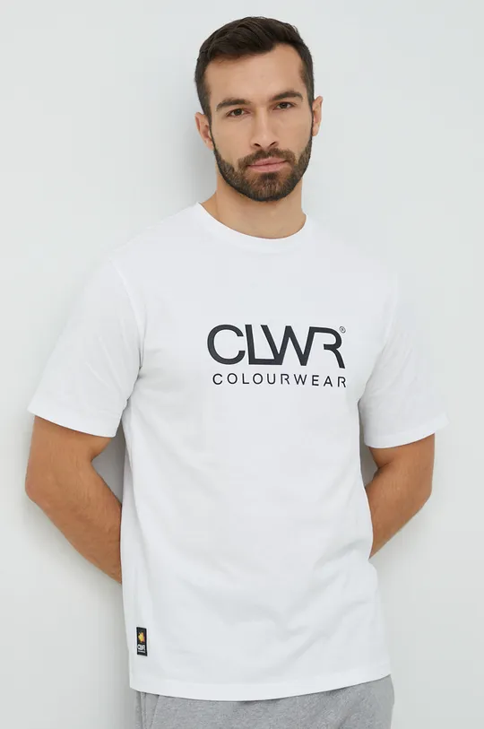 biały Colourwear t-shirt bawełniany