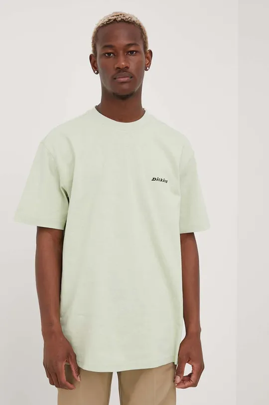 πράσινο Βαμβακερό μπλουζάκι Dickies