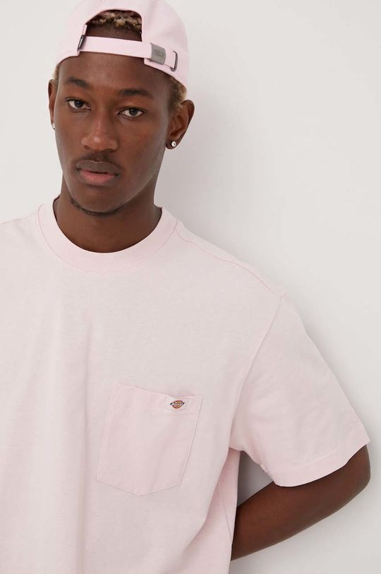 pastelowy różowy Dickies t-shirt bawełniany