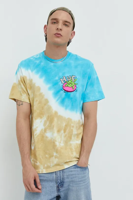 HUF t-shirt bawełniany multicolor