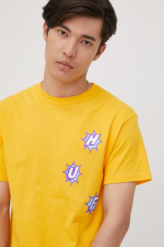 HUF t-shirt bawełniany 100 % Bawełna