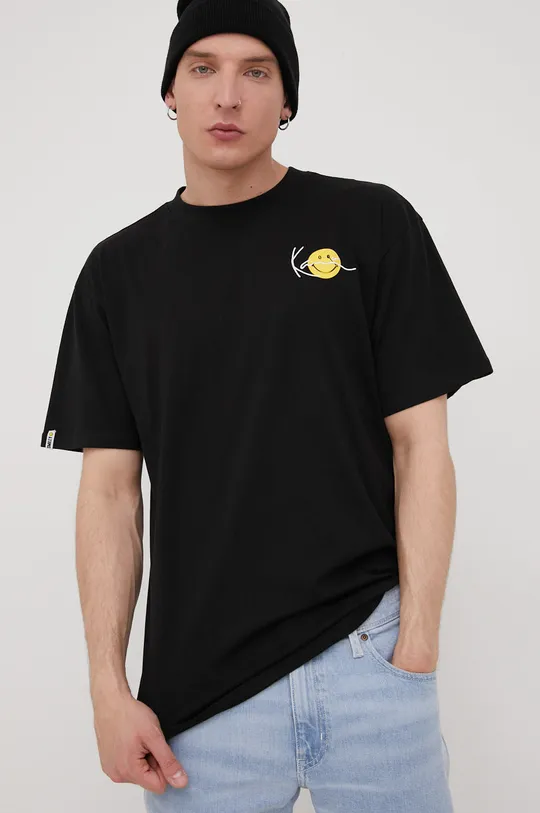 Bavlnené tričko Karl Kani čierna