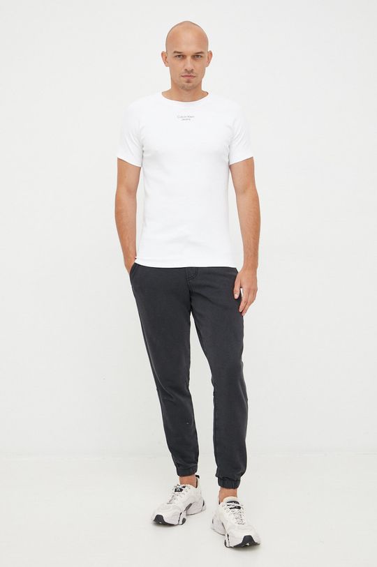 Calvin Klein Jeans t-shirt biały