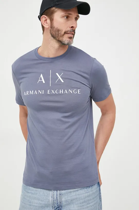 Pamučna majica Armani Exchange  100% Pamuk
