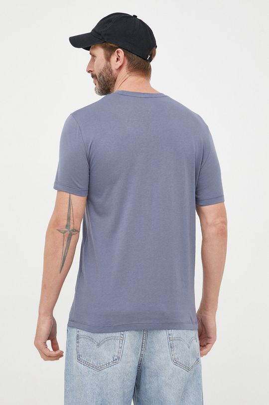 oceľová modrá Bavlnené tričko Armani Exchange