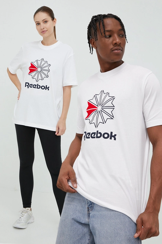 bela Bombažen t-shirt Reebok Classic Unisex