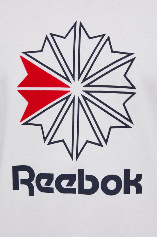biały Reebok Classic T-shirt bawełniany