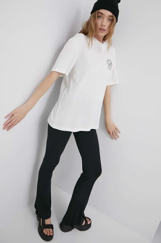 Βαμβακερό μπλουζάκι Reebok Classic λευκό