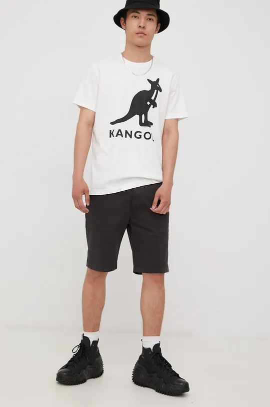 Βαμβακερό μπλουζάκι Kangol  100% Βαμβάκι