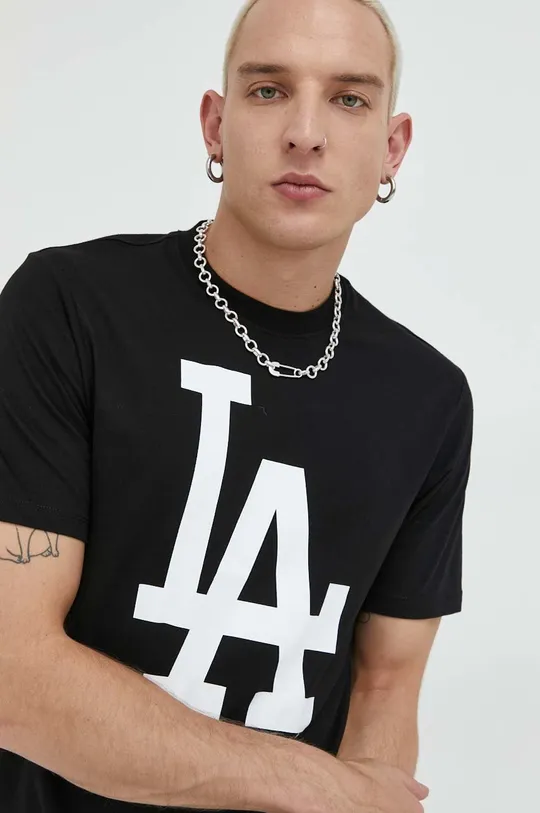 Βαμβακερό μπλουζάκι 47 brand Mlb Los Angeles Dodgers