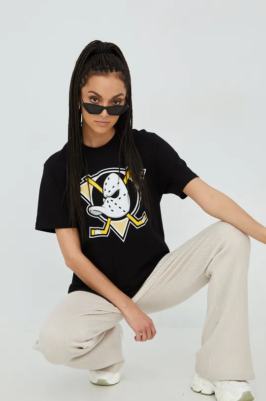 Βαμβακερό μπλουζάκι 47 brand Mlb Anaheim Ducks Unisex