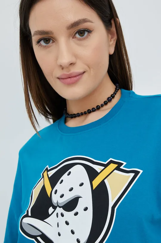 Βαμβακερό μπλουζάκι 47brand Mlb Anaheim Ducks