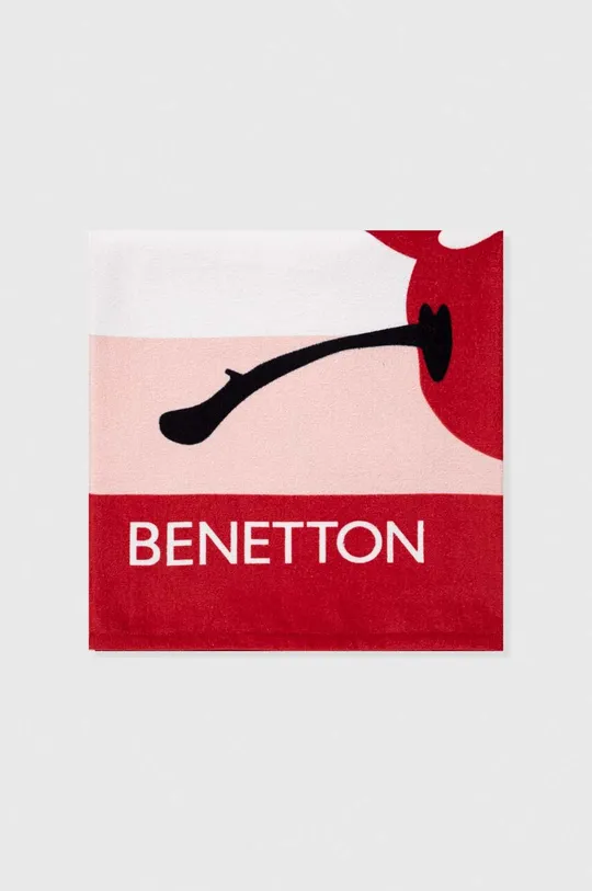 Παιδική βαμβακερή πετσέτα United Colors of Benetton μπορντό