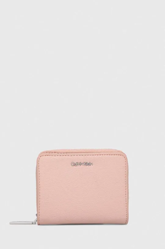 pastelowy różowy Calvin Klein portfel Damski