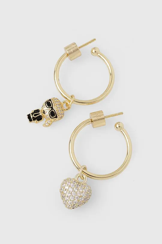 χρυσαφί Ασημένια σκουλαρίκια Karl Lagerfeld Γυναικεία