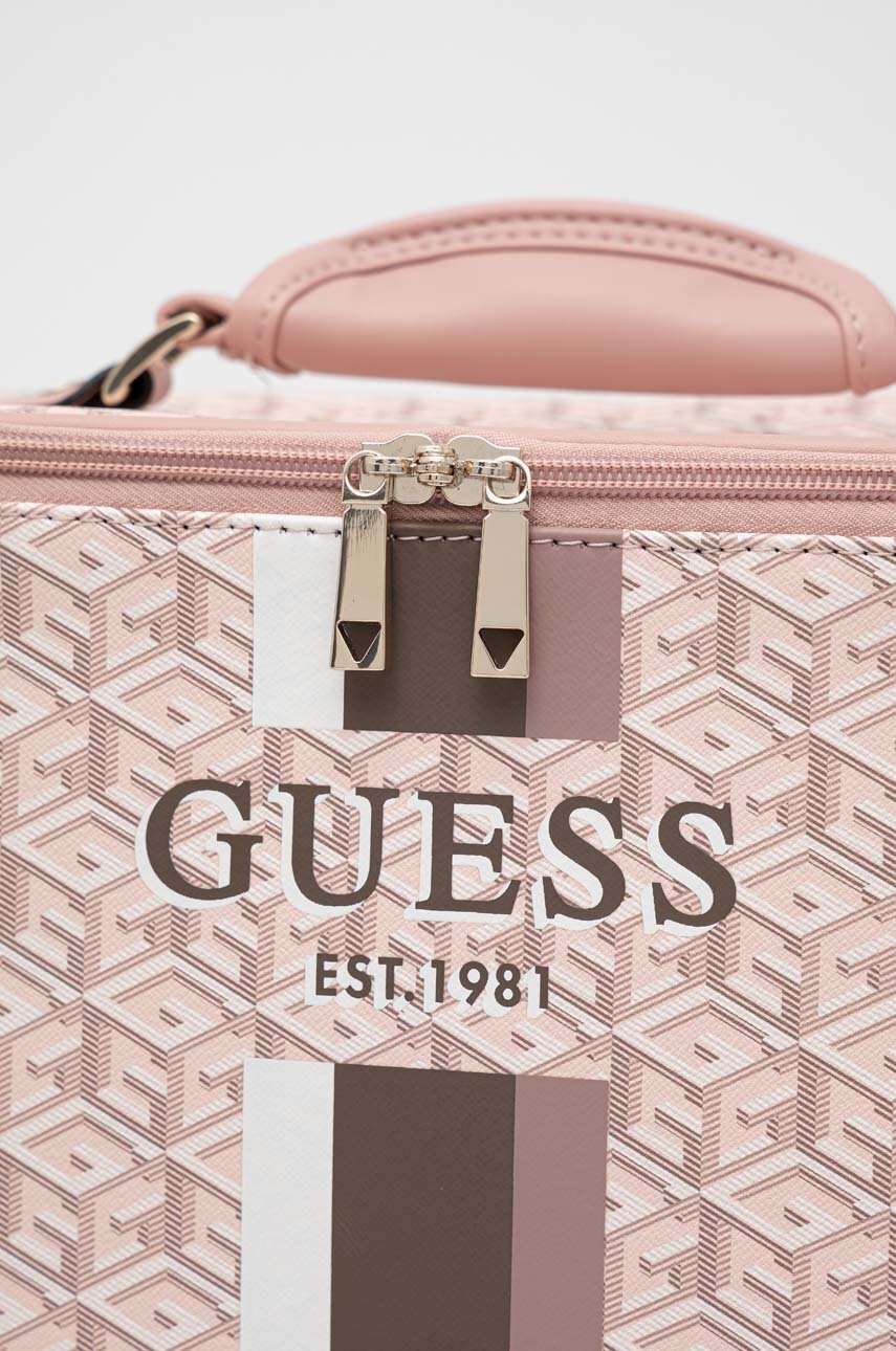 Guess kosmetyczka kolor różowy | Answear.com