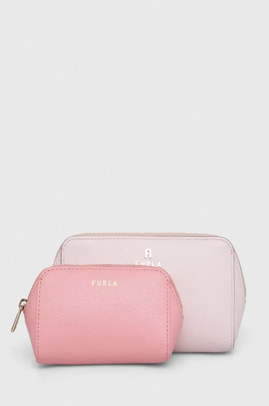 roza Kozmetična torbica Furla 2-pack Ženski