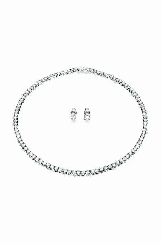 срібний Кольє і сережки Swarovski 5647730 RE MATRIX Жіночий