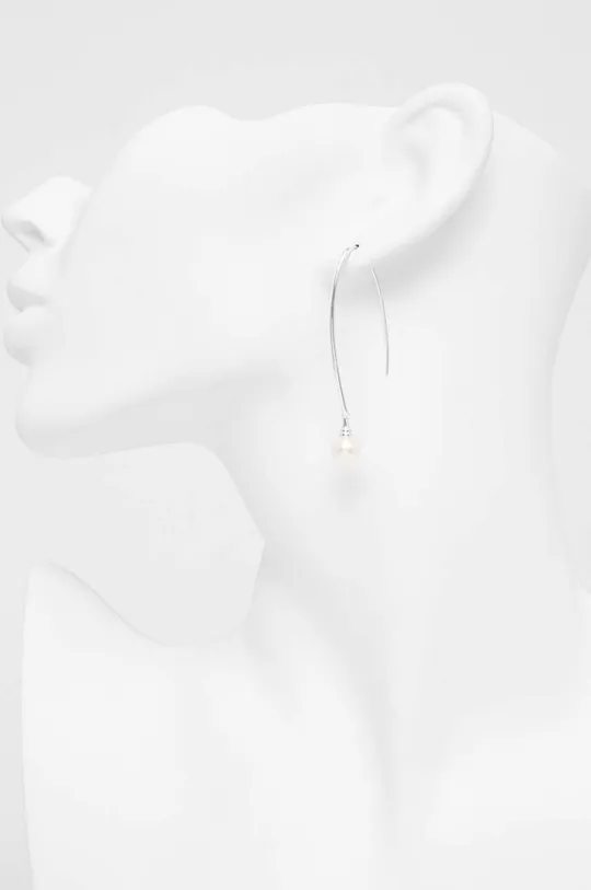 Ασημένια σκουλαρίκια Lauren Ralph Lauren ασημί