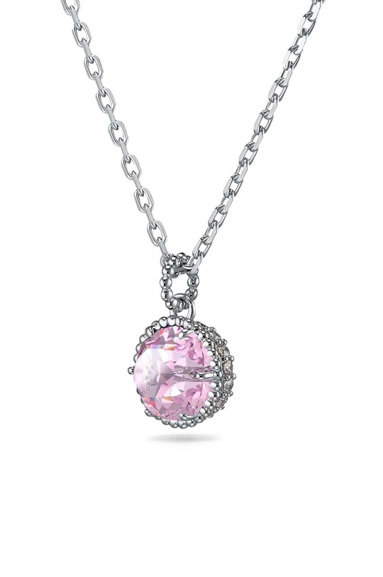 Swarovski naszyjnik BIRTHSTONE różowy