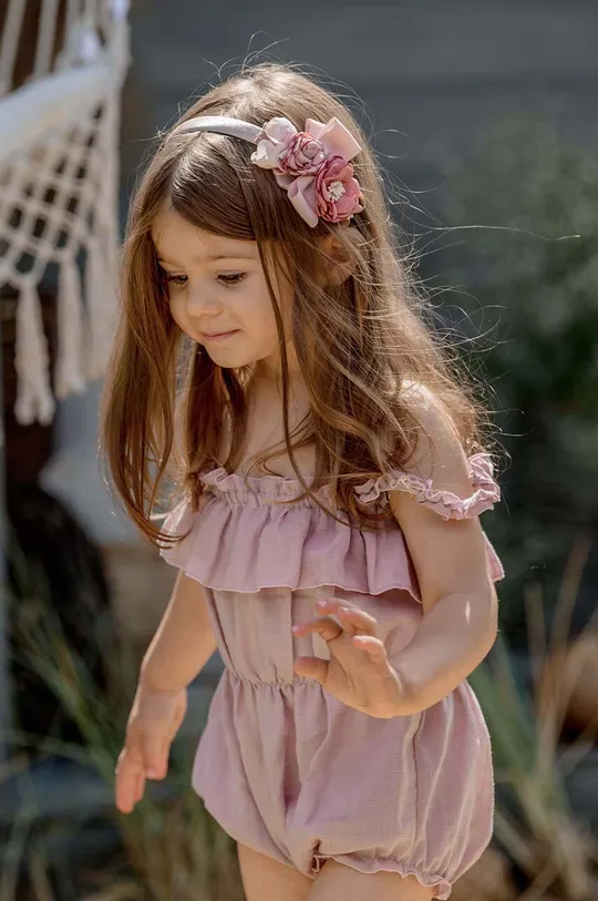fiołkowo różowy Jamiks opaska do włosów dziecięca GAJA Dziewczęcy