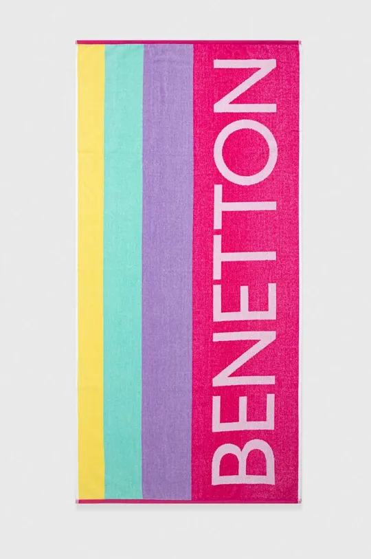 ροζ Παιδική βαμβακερή πετσέτα United Colors of Benetton Για κορίτσια
