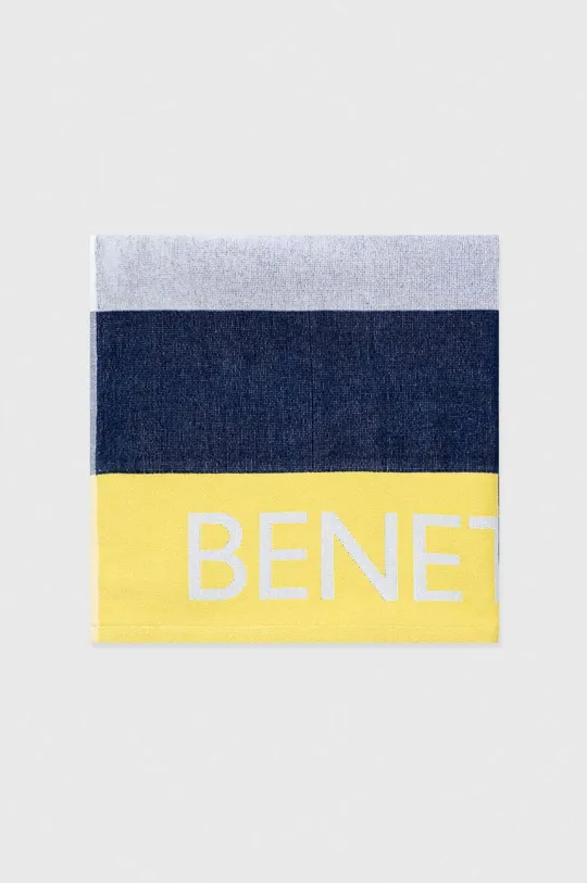 Детское хлопковое полотенце United Colors of Benetton тёмно-синий
