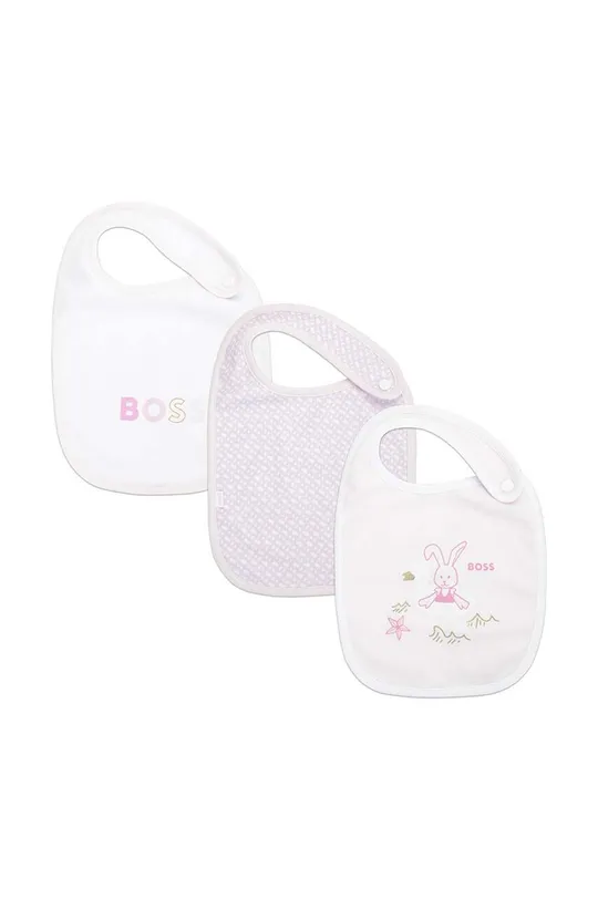 рожевий Дитячий слюнявчик BOSS 3-pack Для дівчаток