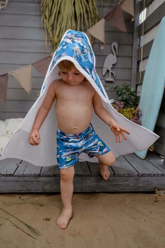 mornarsko modra Otroška bombažna brisača Jamiks ASTON Otroški
