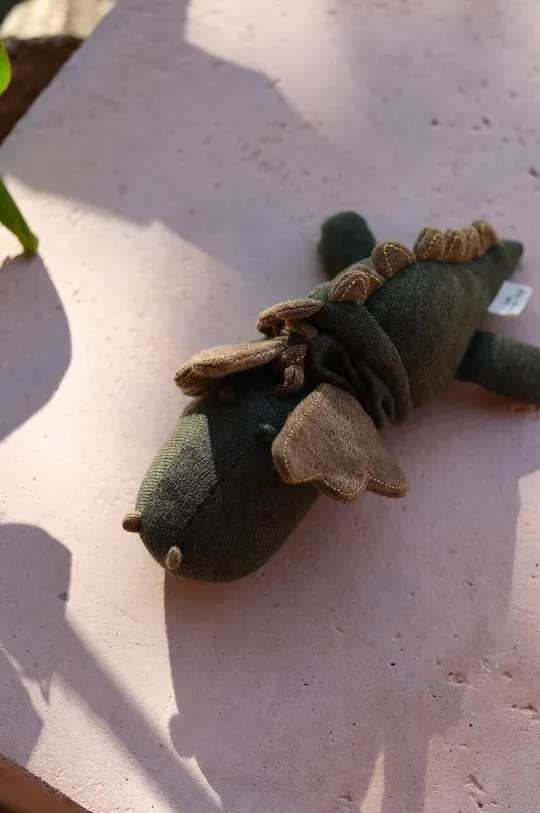 zelena Otroška igrača iz plišastega materiala Konges Sløjd Otroški